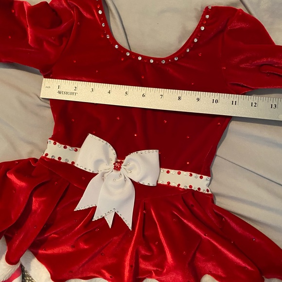 Christmas show figure skating dress - Picture 8 of 10